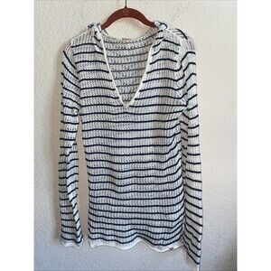 Roxy Hoodie Sweater Open Knit Best Friend Dress Long Sleeve L Surf Lagen Cover